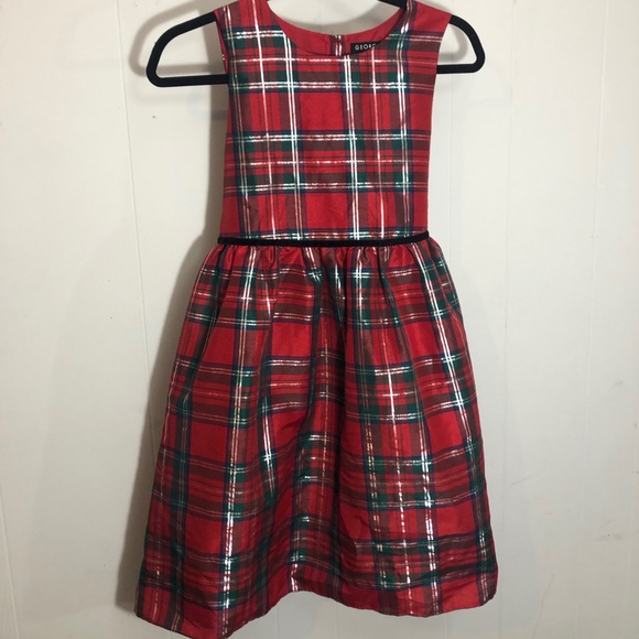 George Other - 💕 George Girls size 16 silver and red and green dress Christmas